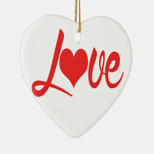 DÉCORATION EN CÉRAMIQUE **JE VOUS AIME ** (Droite)