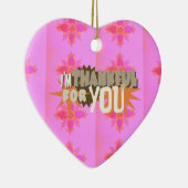 Décoration En Céramique Je vous remercie : Une expression sincère (Droite)