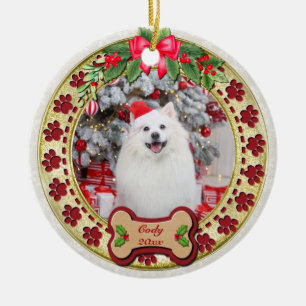 Décoration En Céramique Je Vous Woof un Joyeux Noël Cadeau Personnalisé de