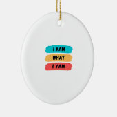 Décoration En Céramique Je Yam Ce Que Je Yam Funny Classic (Droite)