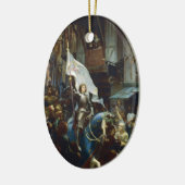 Décoration En Céramique Jeanne d'Arc entre à Orléans (Gauche)