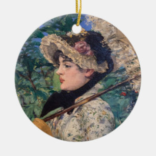 Décoration En Céramique Jeanne (Printemps) Par Édouard Manet
