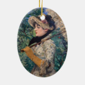 Décoration En Céramique Jeanne (Printemps) Par Édouard Manet (Dos)