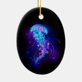 Décoration En Céramique Jellyfish éclatante couleur (Dos)