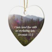 Décoration En Céramique Jérémie 31:3 Je t'ai aimée avec un (Gauche)