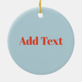 Décoration En Céramique Jersey Shore, ajouter, modifier du texte (Dos)