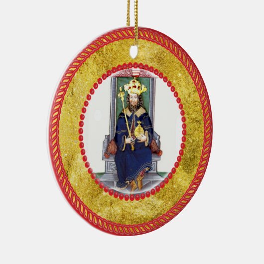 Décoration En Céramique Jesse Tree King et Scepter (Droite)