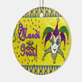 Décoration En Céramique Jester Mask Mardi Gras Arlequin (Gauche)