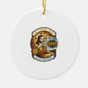 Décoration En Céramique Jésus 9999 Emails Non Lus Boîte de Réception Zéro