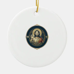Décoration En Céramique Jésus Artiste Numérique iPad Art T-Shirt Inspiran
