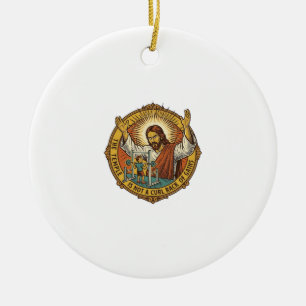 Décoration En Céramique Jésus Boucles de biceps en colère Support à squats