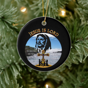Décoration En Céramique Jésus est Seigneur