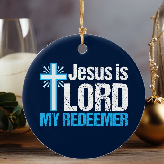 Décoration En Céramique Jésus est Seigneur Mon Rédempteur Église de la Cro