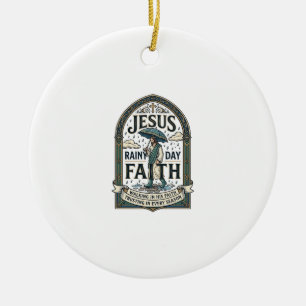 Décoration En Céramique Jésus Jour Pluvieux Foi Jésus Jour Pluvieux Foi Ch
