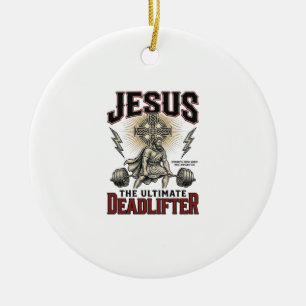Décoration En Céramique Jésus Le Levreur De Poids Ultime Chemise Chrétienn