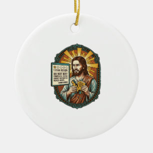 Décoration En Céramique Jésus Mauvaise Influence Produit Avis Échec Humour