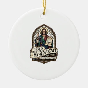 Décoration En Céramique Jésus Mon Défenseur Jésus Défenseur de la Cour Chr