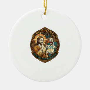 Décoration En Céramique Jésus Voisin En colère Plainte pour bruit Fête bru