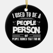 Décoration En Céramique J'Étais Une Personne Populaire Socialement Awkward (Devant)