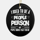 Décoration En Céramique J'Étais Une Personne Populaire Socialement Awkward (Gauche)