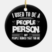 Décoration En Céramique J'Étais Une Personne Populaire Socialement Awkward (Dos)