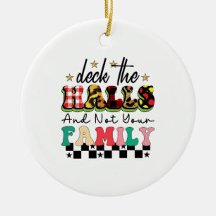 Décoration En Céramique Jeu De Cadeaux Les Halls Et Pas Votre Famille