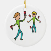 Décoration En Céramique Jeu de couteau (Dos)