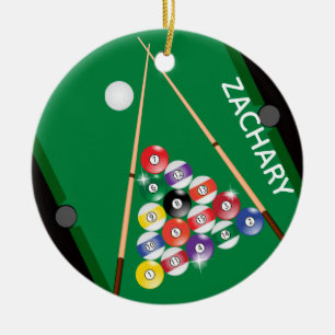 Décoration En Céramique Jeu de piscine de billards