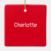 Décoration En Céramique Jeune Gymnaste Blonde Texte Personnalisé (Dos)