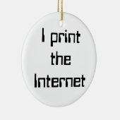 Décoration En Céramique J'imprime Internet (Droite)