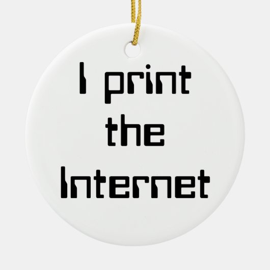 Décoration En Céramique J'imprime Internet (Devant)