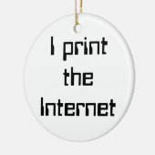 Décoration En Céramique J'imprime Internet (Gauche)
