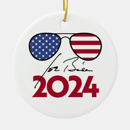 Décoration En Céramique Joe Biden Aviators 2024 (Devant)