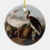Décoration En Céramique John James Audubon White Ibis Bird Print Classic (Dos)