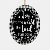 Décoration En Céramique Joie au monde Plaid Noël chrétien (Droite)