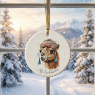 Décoration En Céramique Joie de Noël dans le désert, personnalisé