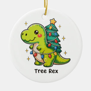 Décoration En Céramique Joli arbre Rex Noël dinosaure T Rex Xmas lumières