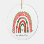 Décoration En Céramique Joli arc-en-ciel Noël (Gauche)
