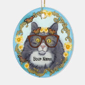 Décoration En Céramique Joli chat Floof (Gauche)