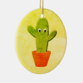 Décoration En Céramique Joli dessin de Cactus peinture Noël (Droite)