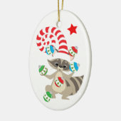 Décoration En Céramique Joli Jonglage Raccoon Enfants Noël (Gauche)