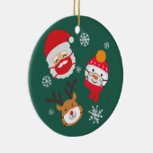 Décoration En Céramique Joli Noël 2020 Quarantine Père Noël Reindeer (Droite)