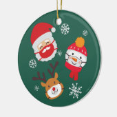 Décoration En Céramique Joli Noël 2020 Quarantine Père Noël Reindeer (Gauche)