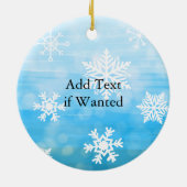 Décoration En Céramique Joli Noël de Cheval Blanc (Dos)