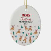 Décoration En Céramique Joli renne de Noël (Droite)