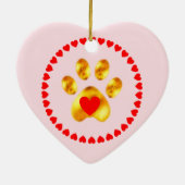 Décoration En Céramique Jolie et élégante patte or (Dos)