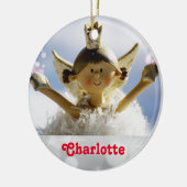 Décoration En Céramique Jolie fille Cartoon Angel Princesse Ballerina Pers (Gauche)