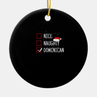 Décoration En Céramique Jolie liste de Noël dominicaine méchante