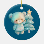 Décoration En Céramique Jolie Ours et Noël (Dos)