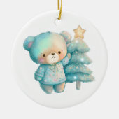 Décoration En Céramique Jolie Ours et Noël (Devant)